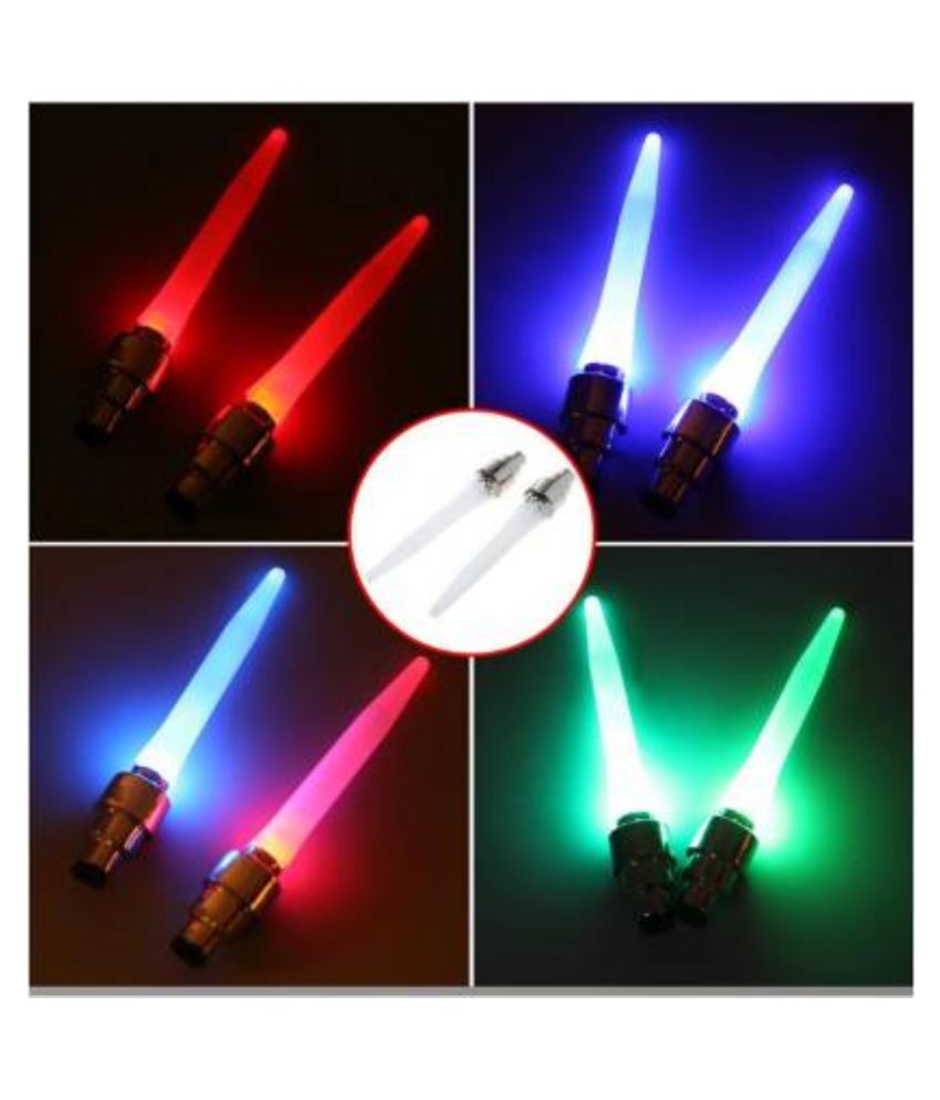 R.D.G.S Long Tyre LED Light Warning & Safety Valve Cap Light Motion