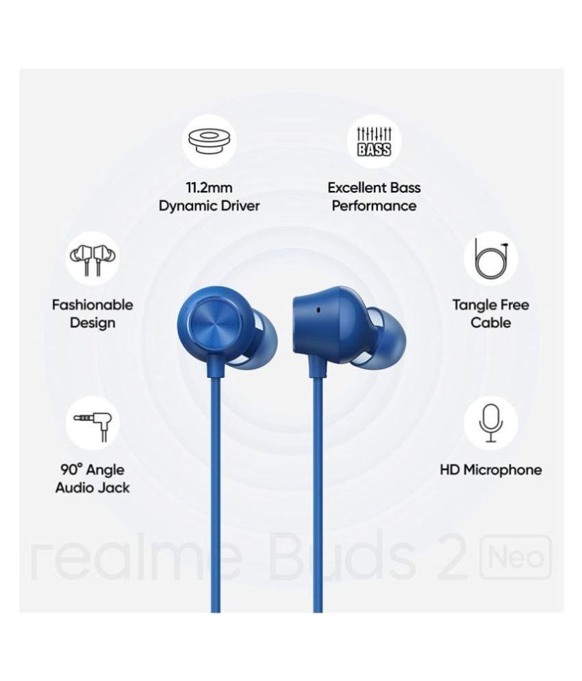 Realme realme Buds 2 Neo RMA2016 On Ear Wired With Mic Headphones