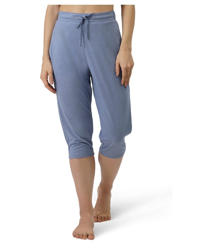     			Amante Poly Cotton Night Capris - Grey