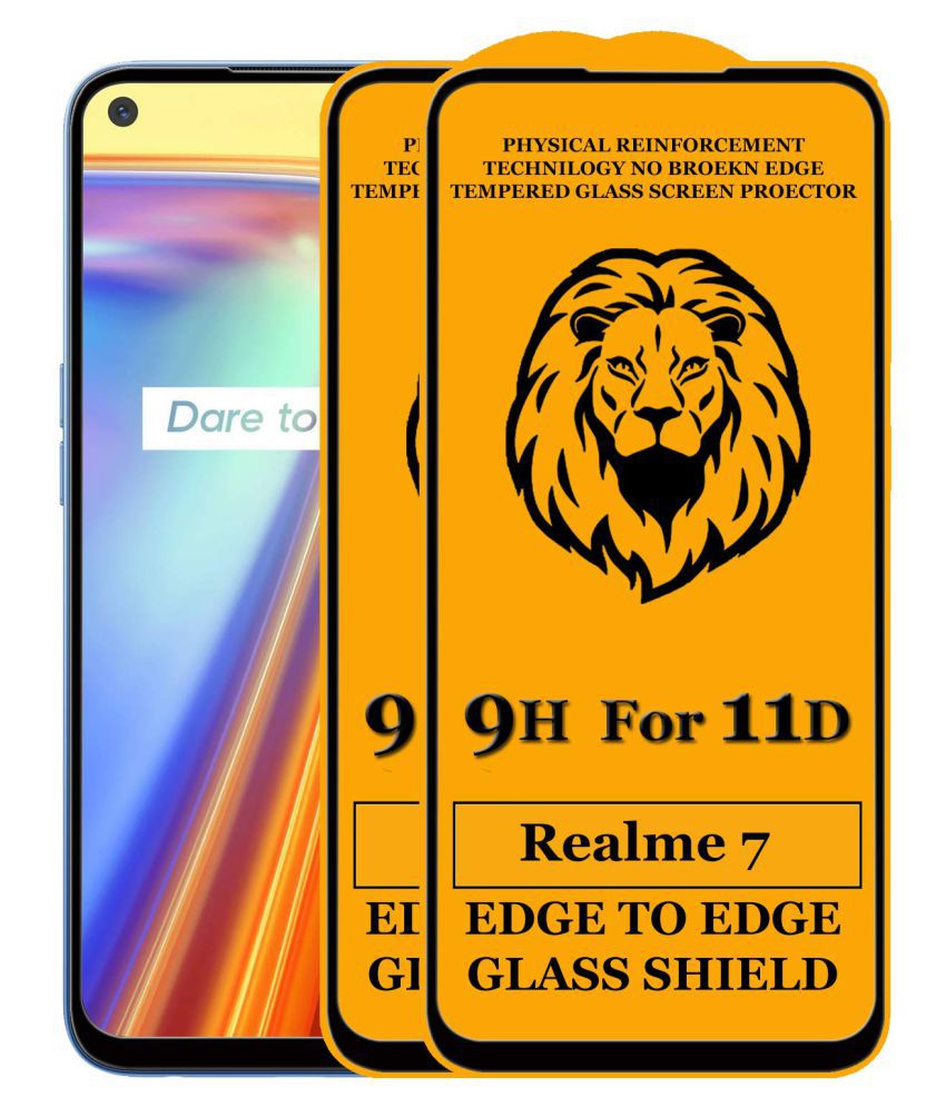 Realme 7 11D Tempered Glass by XORB Pack of 2