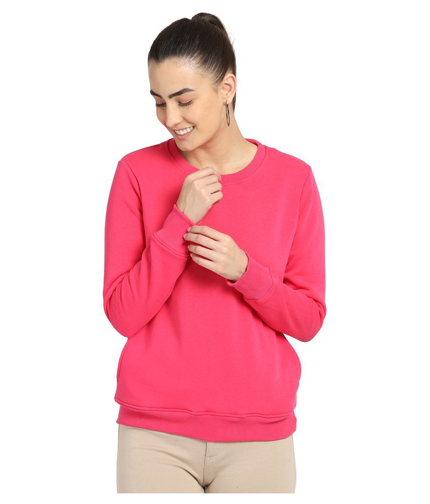     			DYCA Fleece Pink Non Hooded Sweatshirt
