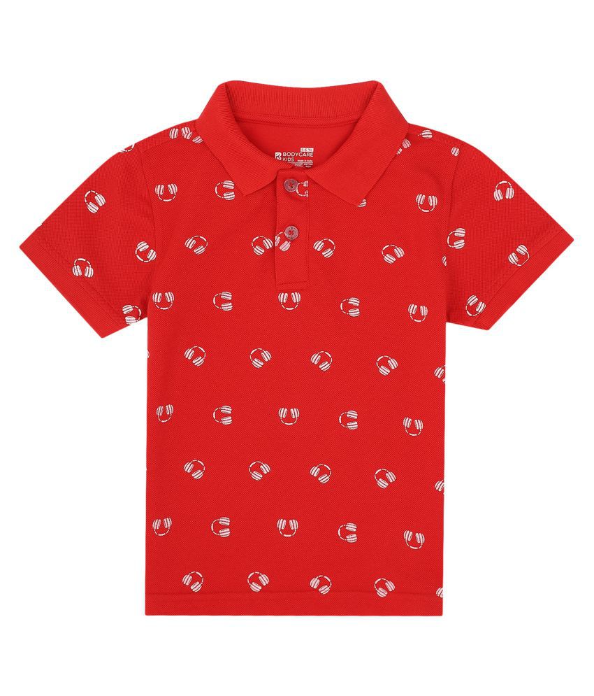     			Proteens - Red Cotton Boy's Polo T-Shirt ( Pack of 1 )