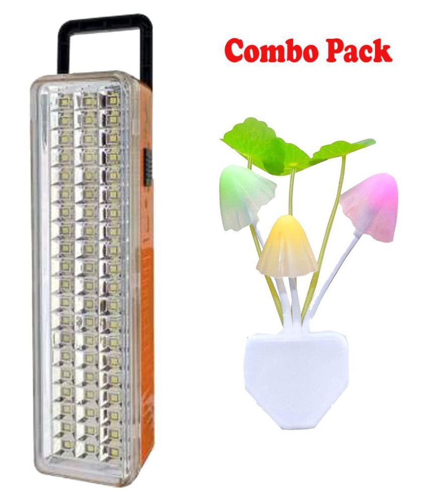     			Stylopunk 10W Emergency Light ST42 Free Night lamp Multi - Pack of 2