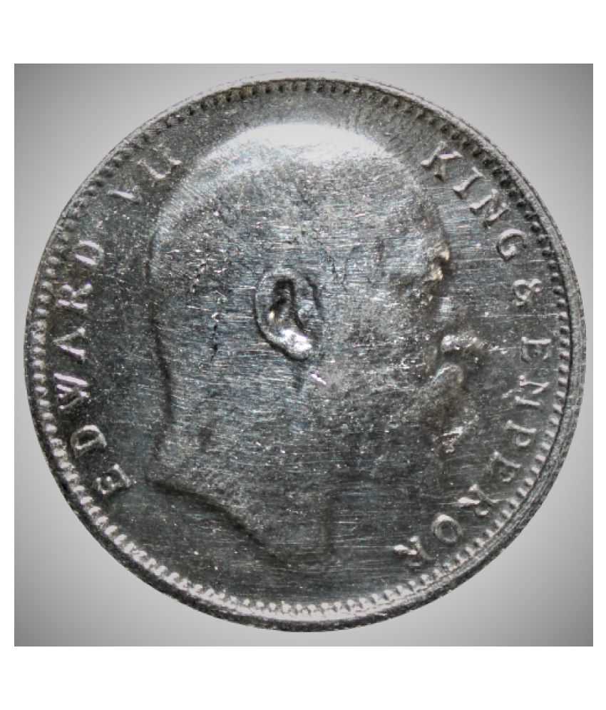     			1 Rupee (1908) Edward VII King & Emperor -  india Silverplated fancy Coin - Only for Collection purpose not for resale