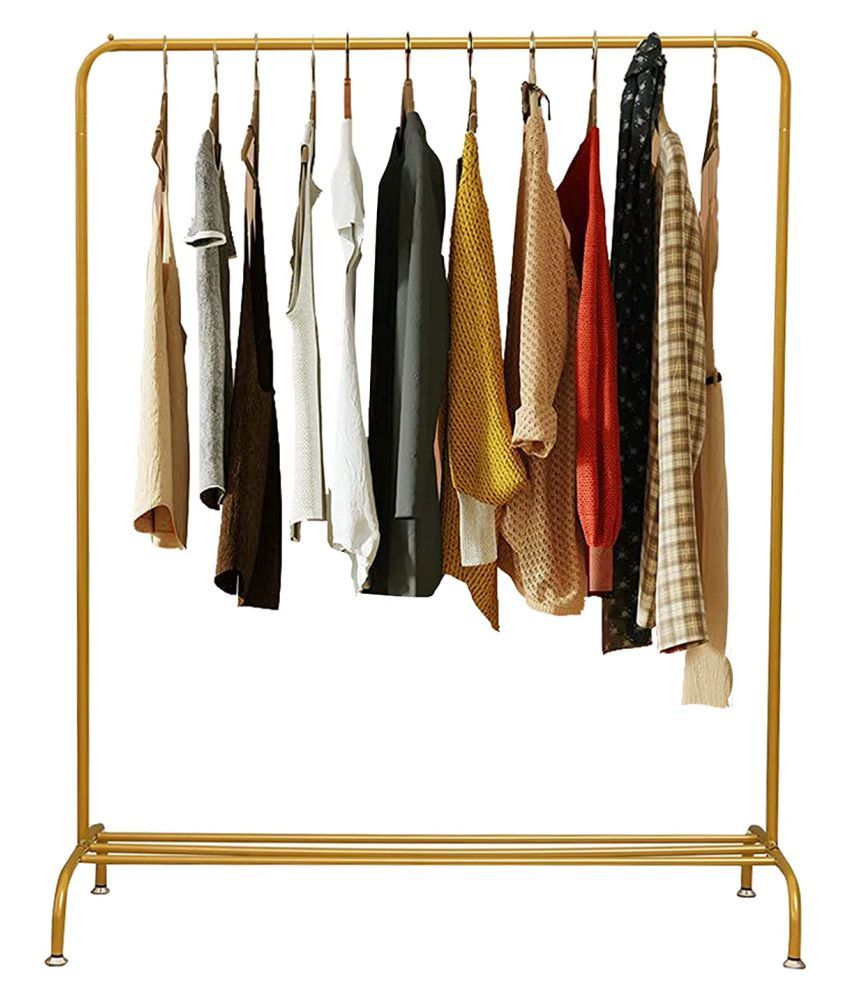 House of Quirk Clothing Rack Garment Rack with Bottom Shelf Heavy Duty