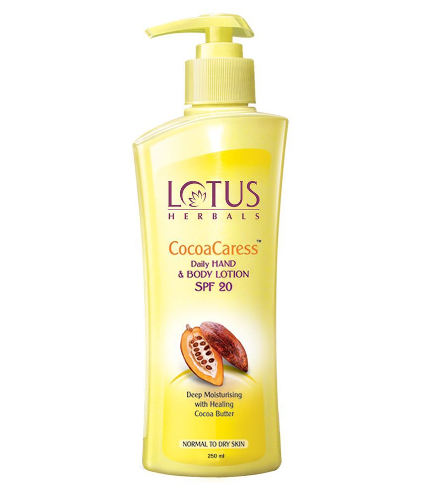     			Lotus Herbals Cocoacaress Daily Hand & Body Lotion, With Cocoa Butter, SPF 20, 300ml