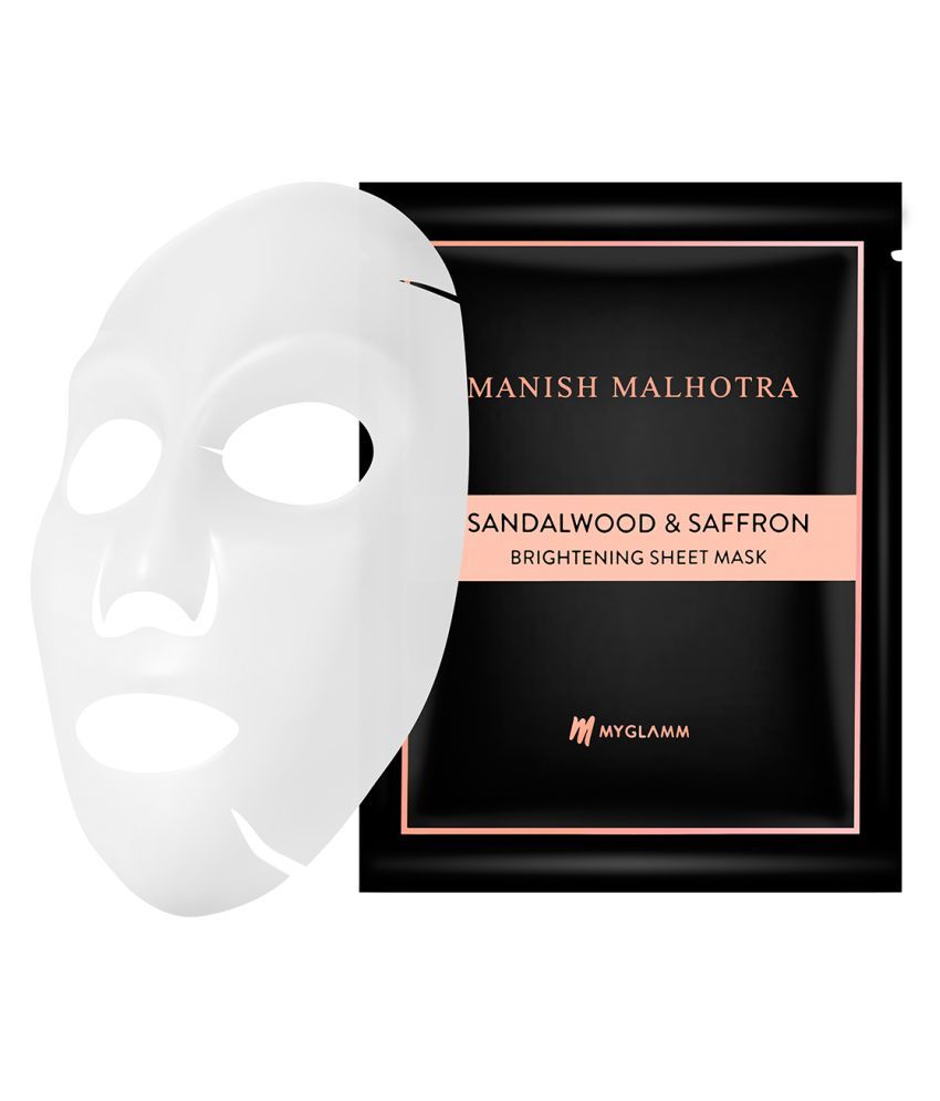     			Manish Malhotra Beauty By MyGlamm Saffron & Sandalwood Brightening Sheet Mask -28gm