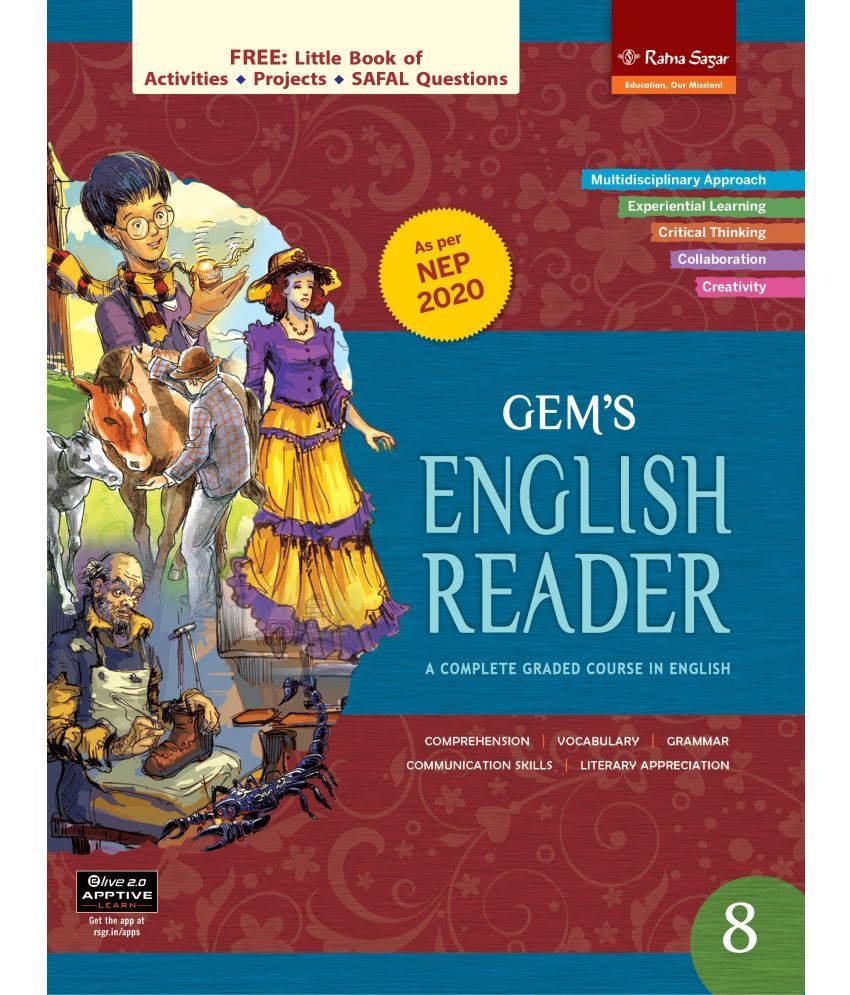     			New Gems English Reader 8