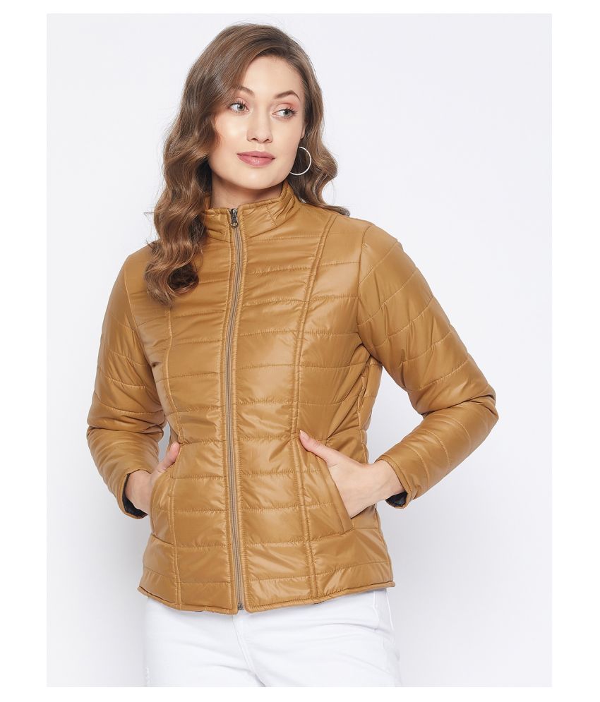     			Purys Polyester Brown Jackets Single