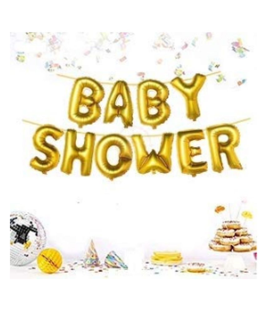     			Blooms Event BABY SHOWER GOLDEN FOIL balloon