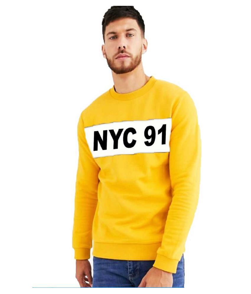     			Leotude Yellow Sweatshirt Pack of 1