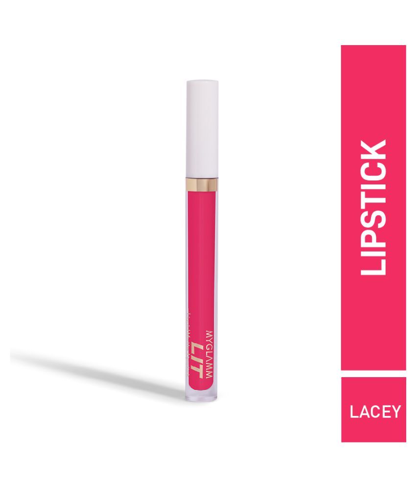     			MyGlamm LIT Liquid Matte Lipstick-Lacey-3ml