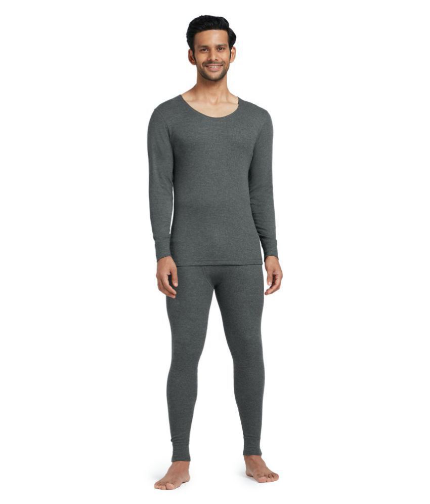     			XYXX - Grey Cotton Men's Thermal Sets ( Pack of 1 )