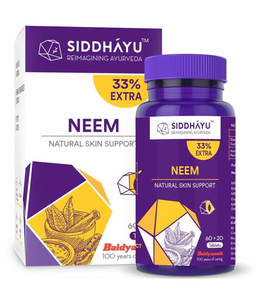    			SIDDHAYU Neem Tablet 80 no.s Pack Of 1