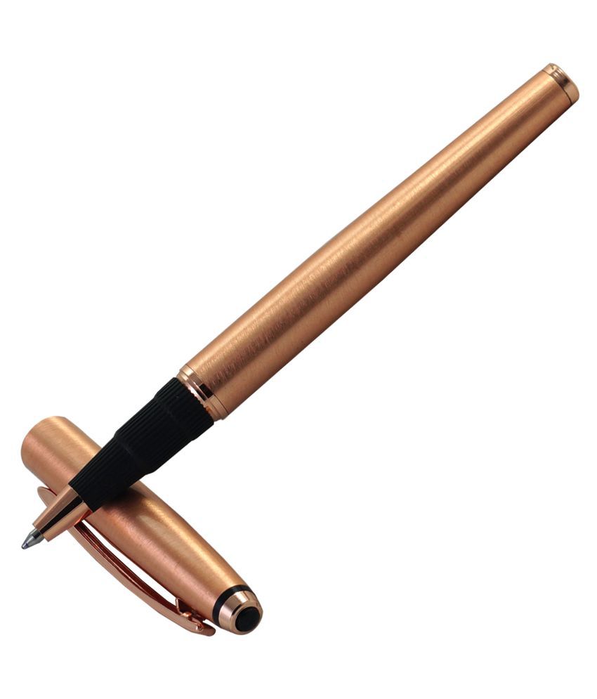     			Auteur Focus With Spacial Antimicrobial Copper Iron Corting With Megnetic Cap Roller Ball Pen