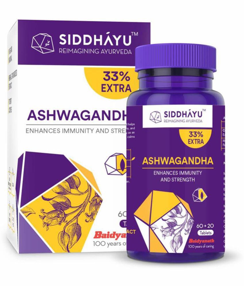     			SIDDHAYU Ashwagandha  Supports Sexual Health Tablet 80 gm Pack Of 1