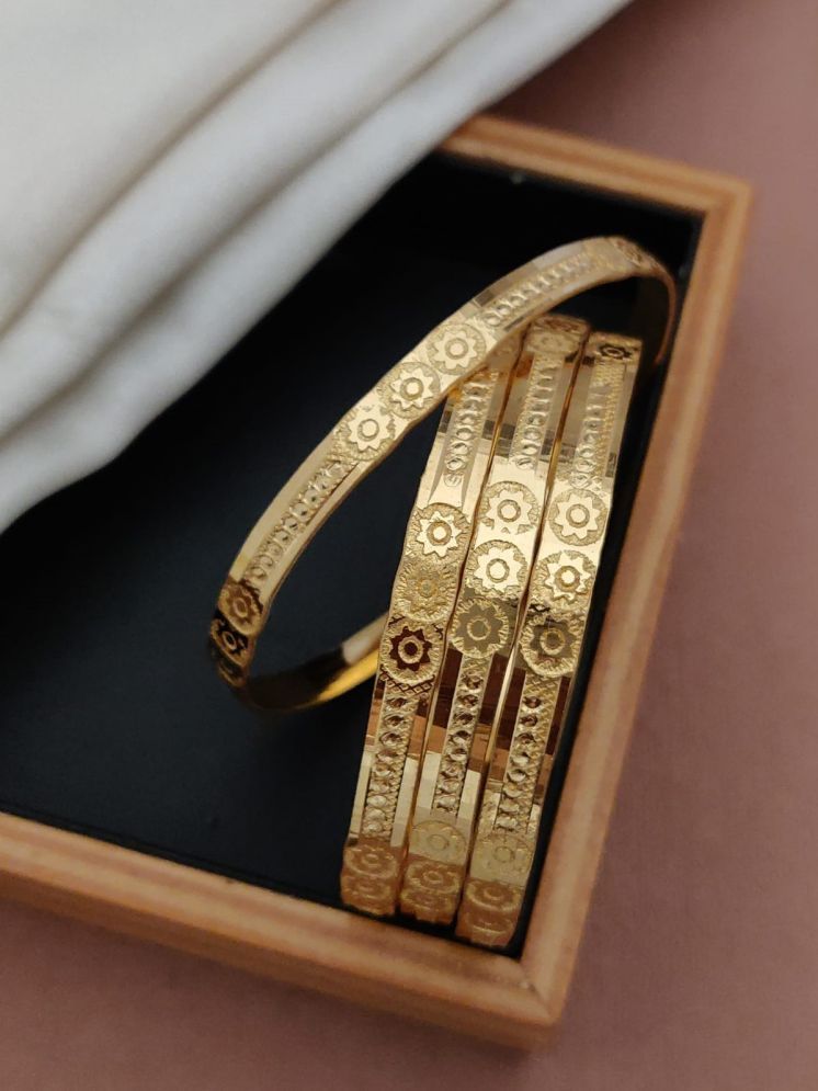     			Shivay Fashion Gold Bangle ( Pack of 2 )