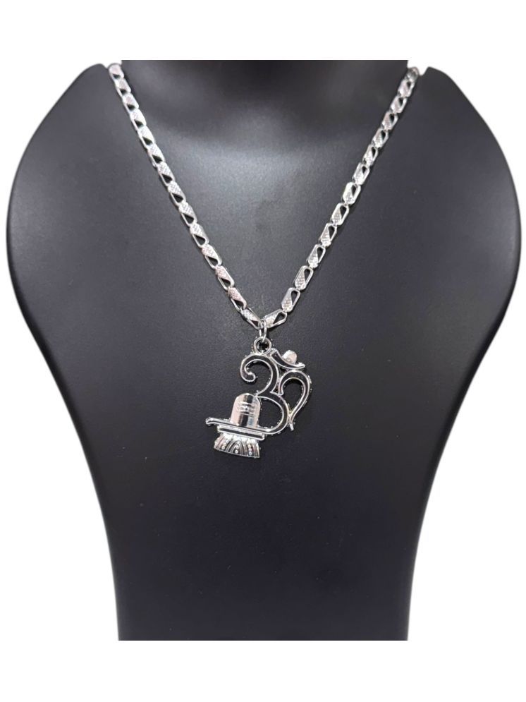     			AKLINA Silver Religious Pendant With Chain ( Pack of 1 )