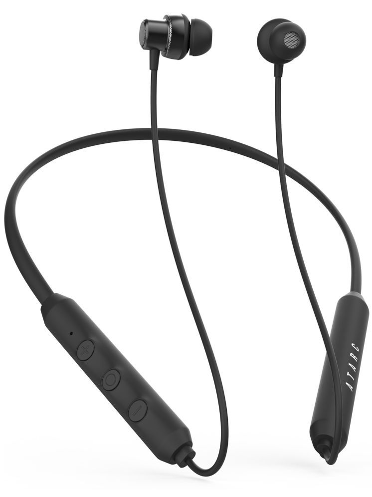     			ATARC In-the-ear Bluetooth Headset with Upto 20h Talktime Noise Cancellation - Black