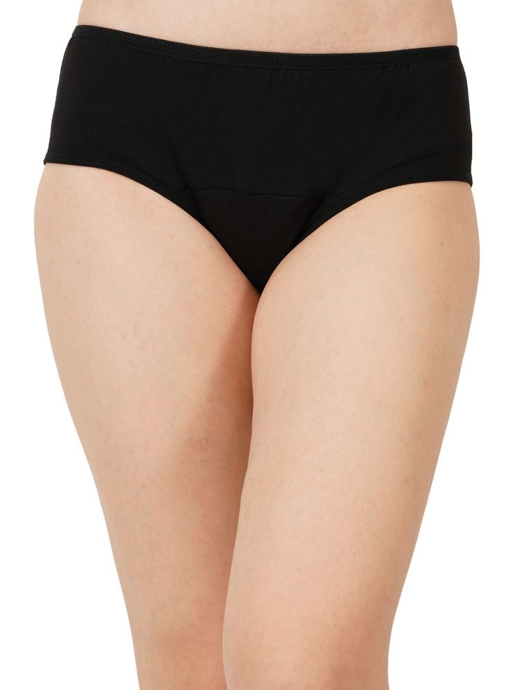     			BAMBOOLOGY Pack of 1 Viscose Period Panty For Women ( Black )