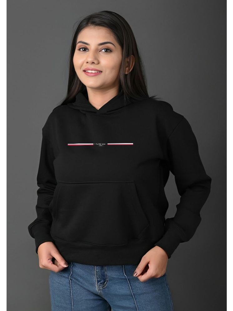     			Calm Down Fleece Women's Hooded Sweatshirt ( Black )