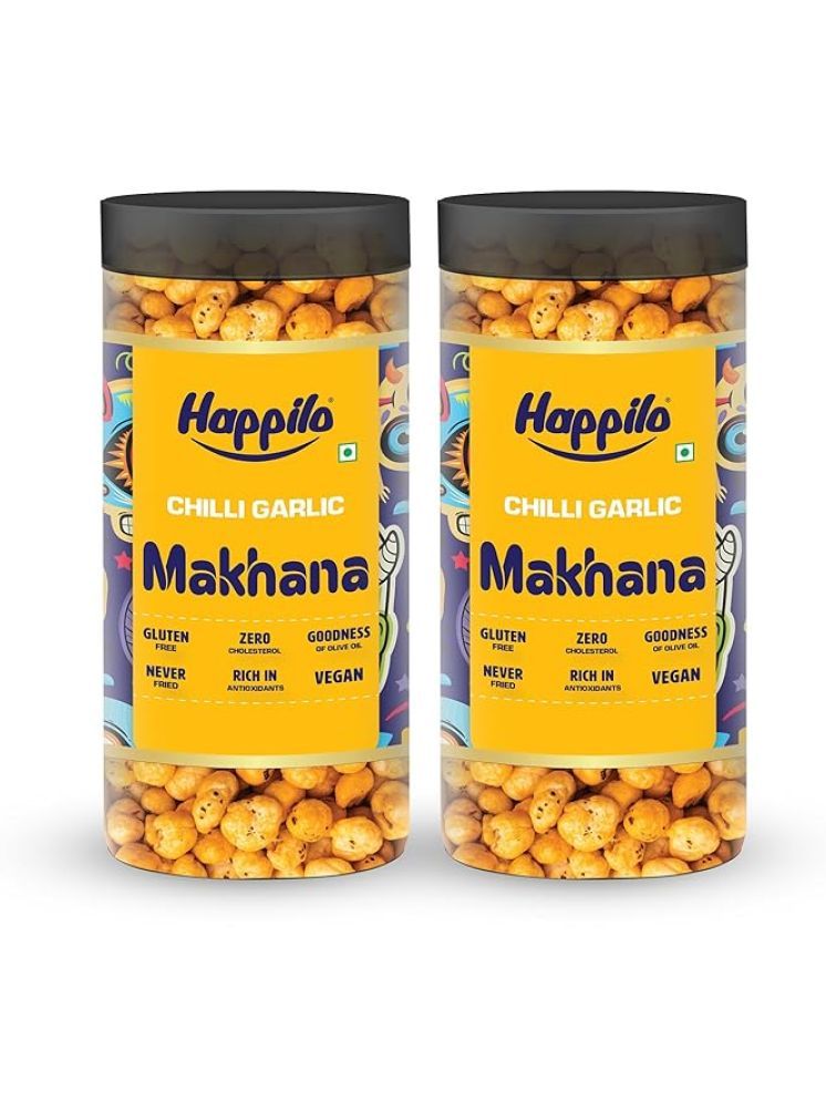     			Happilo Lotus Seeds Pop /Gorgon Nut Puffed Kernel (Makhana) 80 Pack of 2