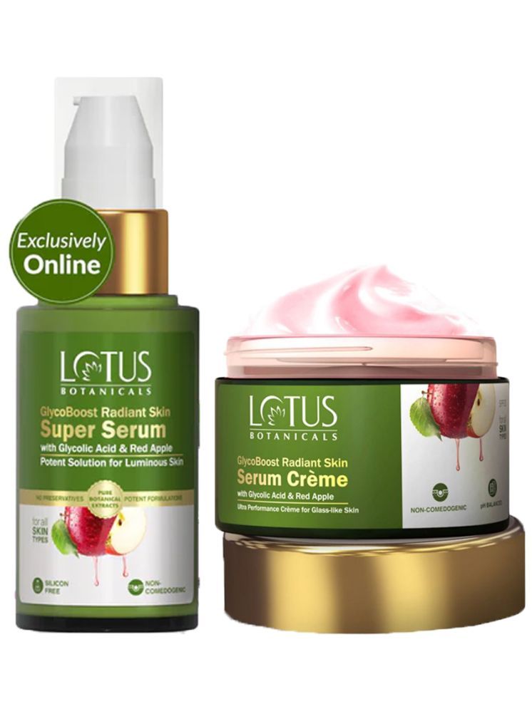     			Lotus Botanicals glycoBoost Serum Cream 50g , Face Serum 30ml (Pack of 2)