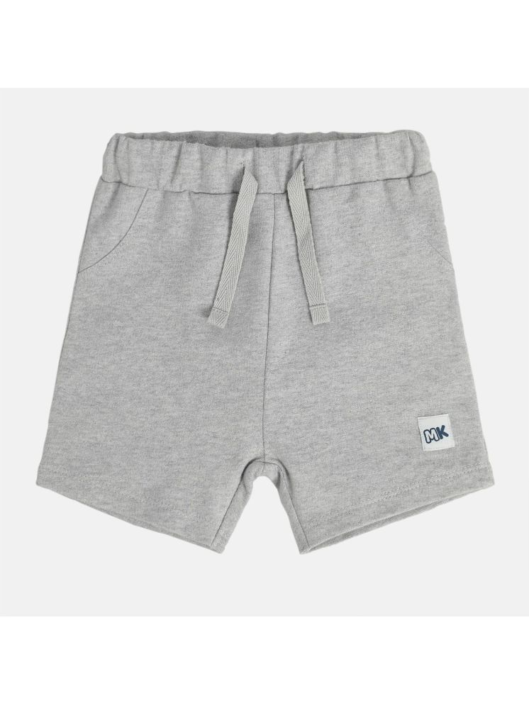     			MINI KLUB Pack of 1 Cotton Shorts For Baby Boys ( Light Grey )