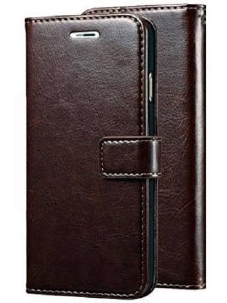     			Masque Brown Flip Cover Artificial Leather Compatible For Xiaomi Redmi NOTE 7 PRO ( Pack of 1 )