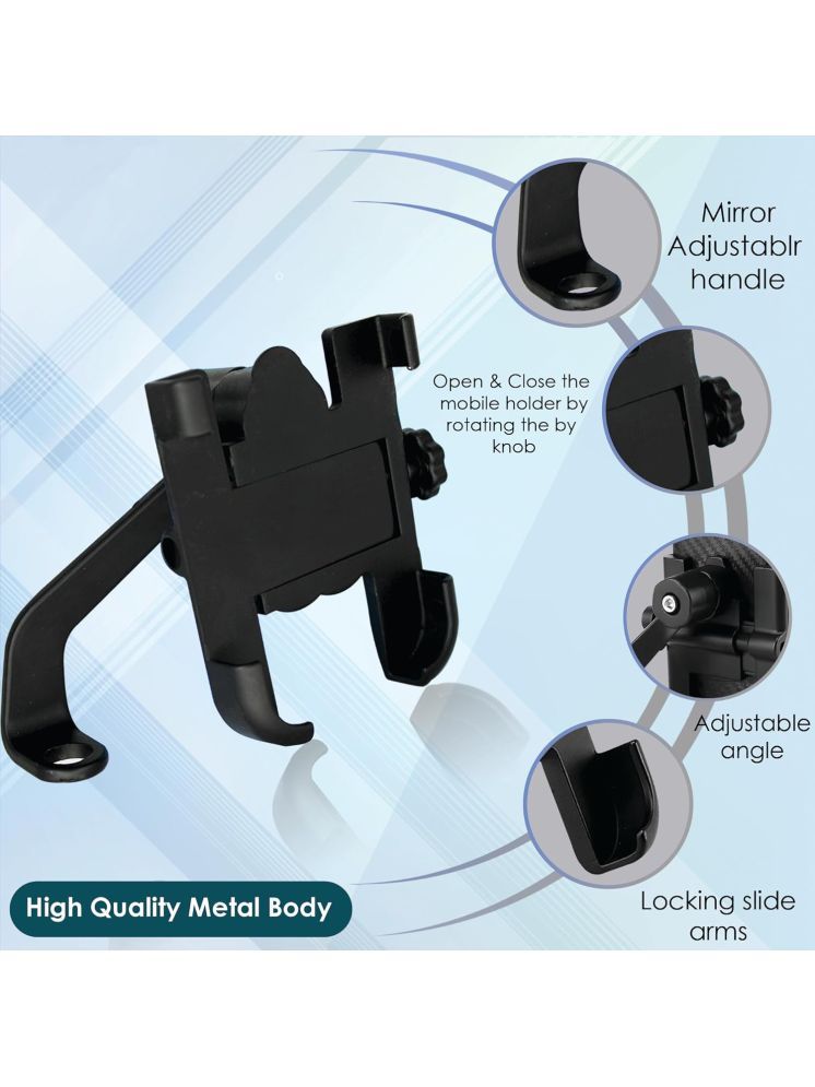     			Mobile phone holder for Motorcycle, Bike, Bicycle, Scooter alloy metal