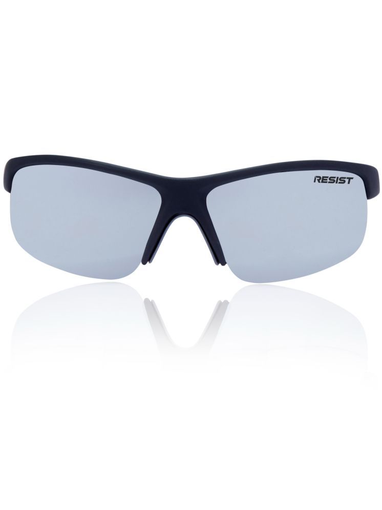     			RESIST EYEWEAR Light Grey Wrap Around Sunglasses ( Pack of 1 )