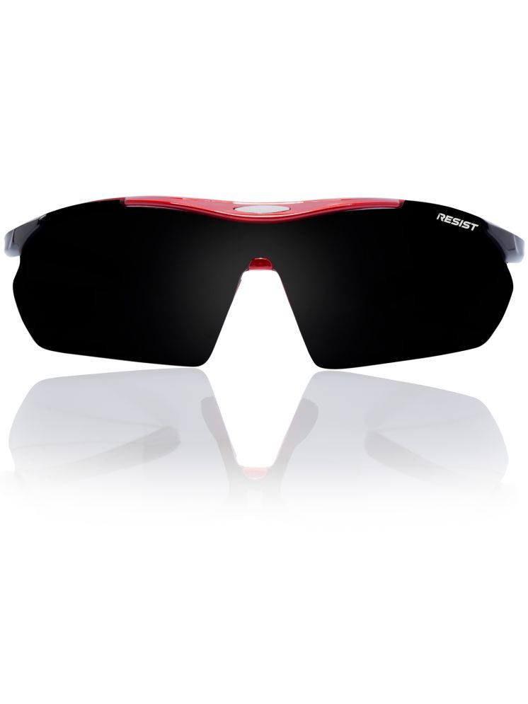     			RESIST EYEWEAR Red Wrap Around Sunglasses ( Pack of 1 )