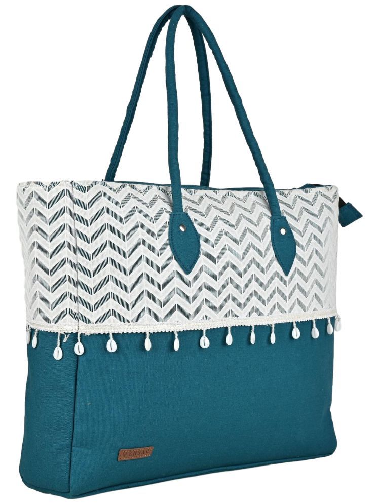     			ENSAC Tote Bag Cotton Set of 1 ( Indigo )