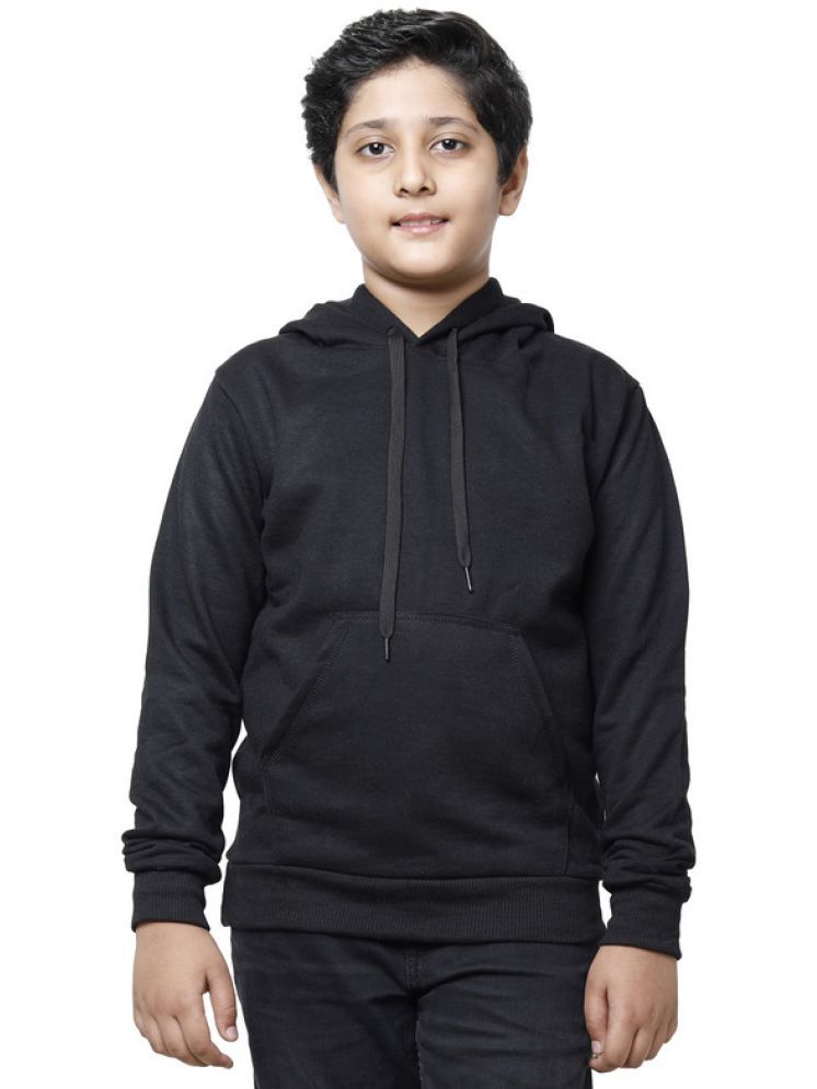     			IndiWeaves Pack of 1 Boys Fleece Sweatshirt ( Black )