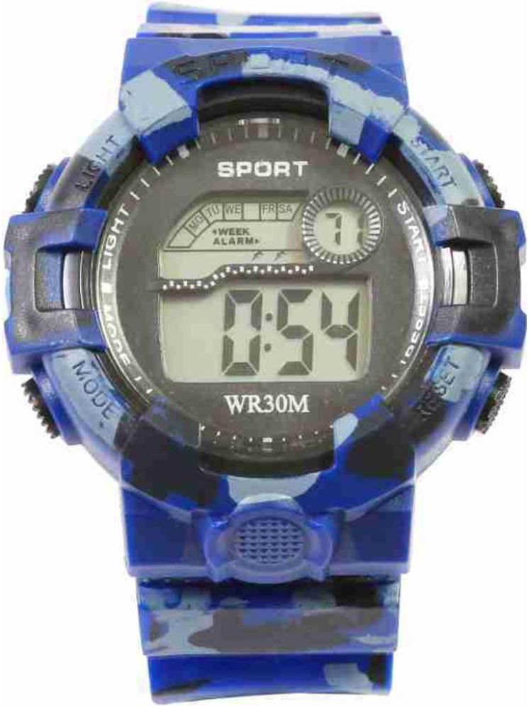     			PIRASO Multicolor Resin Digital Men's Watch