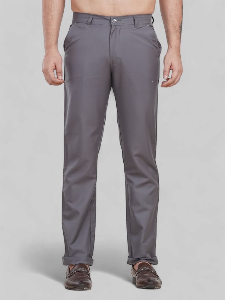     			plounge Regular Flat Men's Formal Trouser - Light Grey ( Pack of 1 )