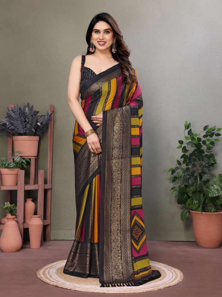     			DIKONA DESIGNER Pack of 1 Chiffon Printed Saree With Blouse Piece ( Multicolor1 )