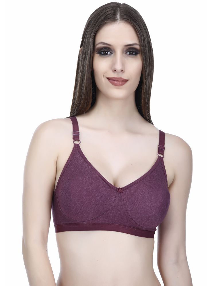     			Elina Pack of 1 Cotton Non Padded Minimizer Bra For Women ( Maroon )