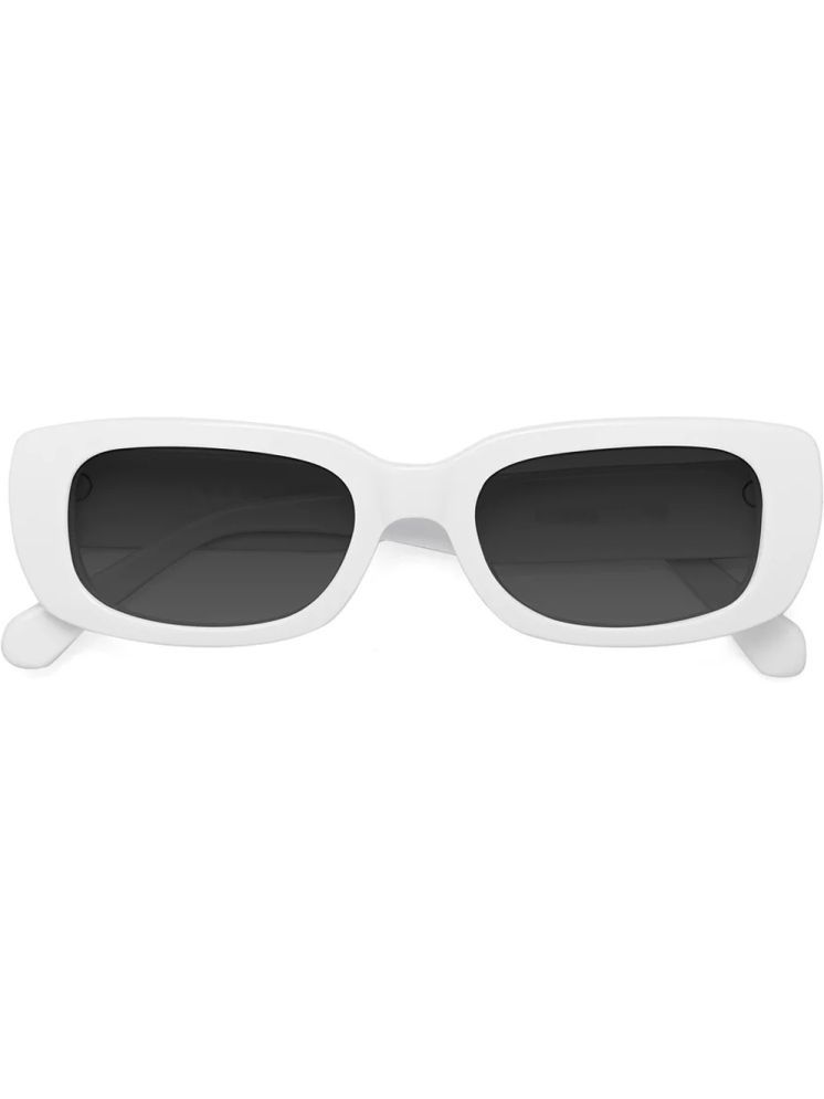     			Elligator White Rectangular Sunglasses ( Pack of 1 )