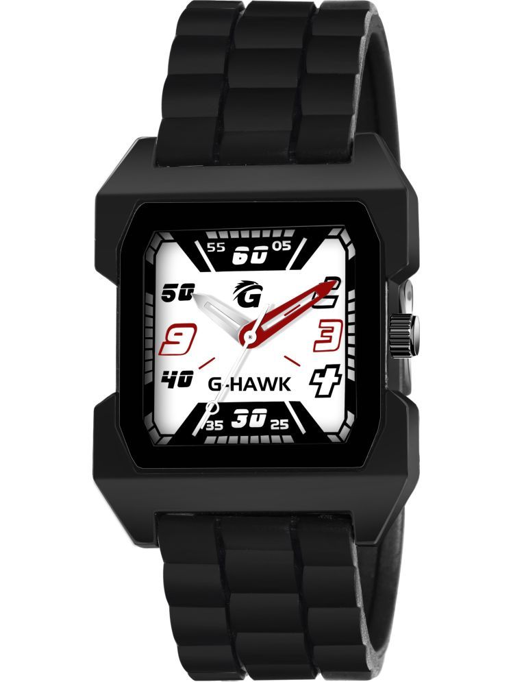     			PIRASO Black Silicon Analog Men's Watch