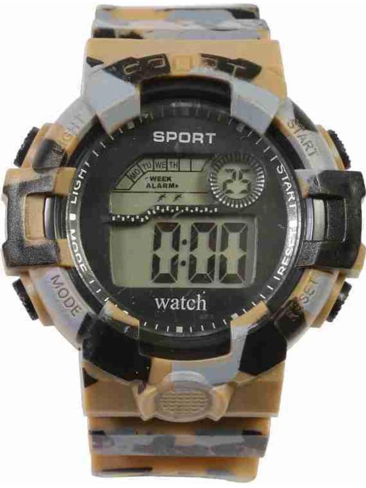     			PIRASO Multicolor Resin Digital Men's Watch