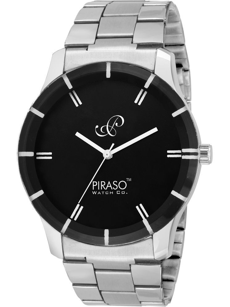     			PIRASO Silver Metal Analog Men's Watch