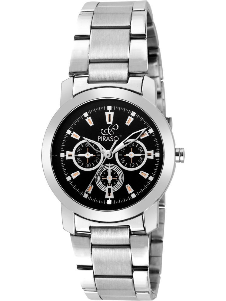     			PIRASO Silver Metal Analog Men's Watch