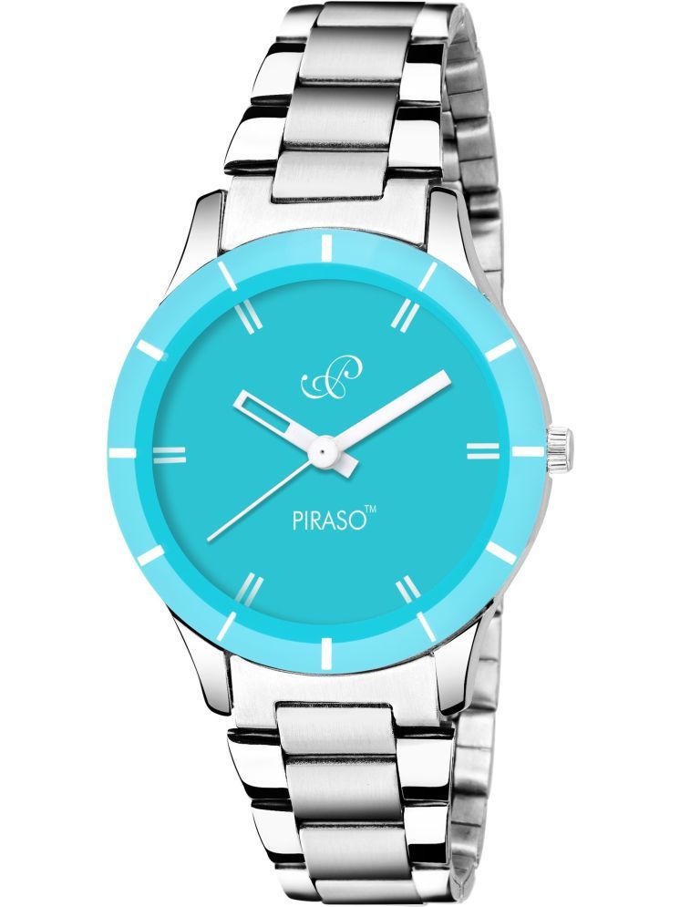     			PIRASO Silver Stainless Steel Analog Men's Watch