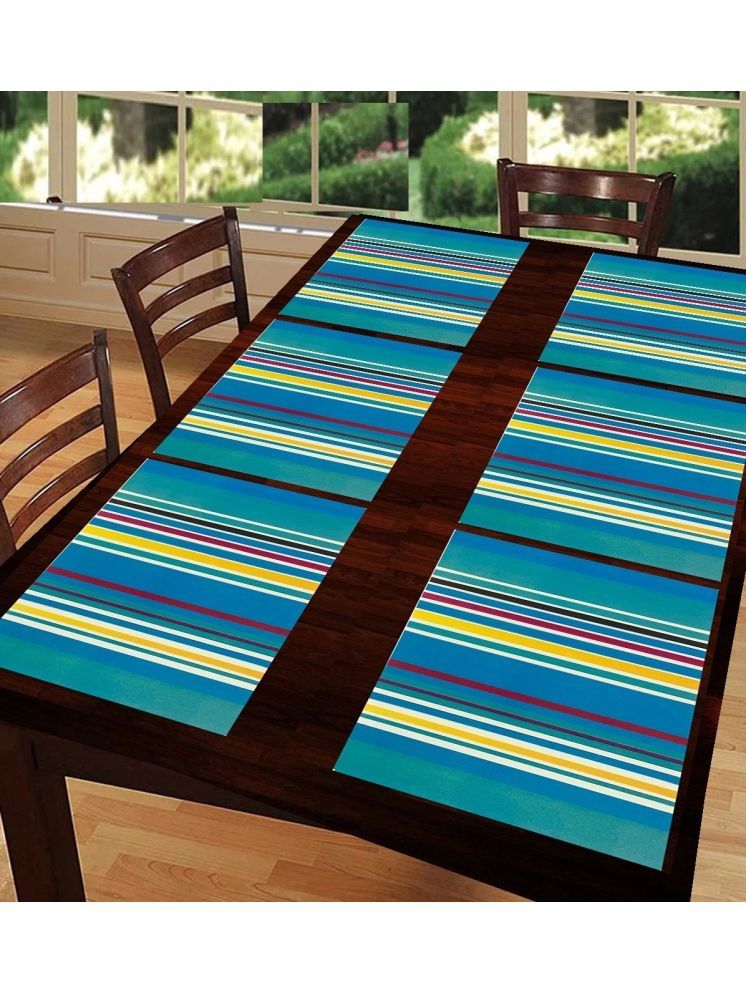     			Revexo PVC Solid Rectangle Table Mats ( 40 cm x 30 cm ) Pack of 1 - Multi