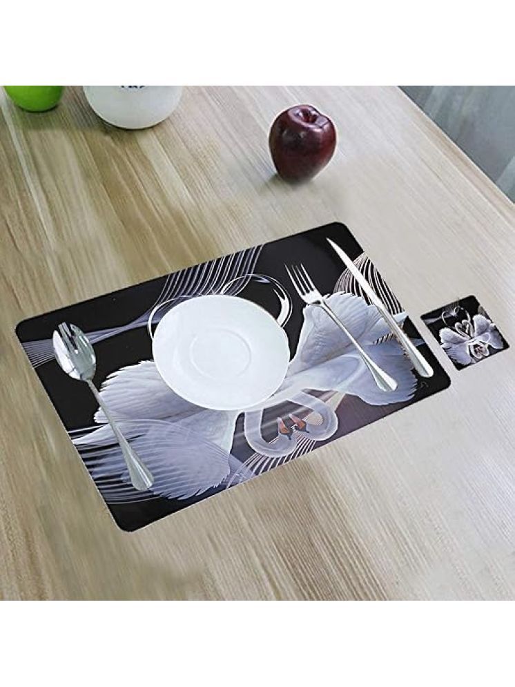     			Revexo PVC Solid Rectangle Table Mats & Coasters ( 40 cm x 30 cm ) Pack of 1 - Multi