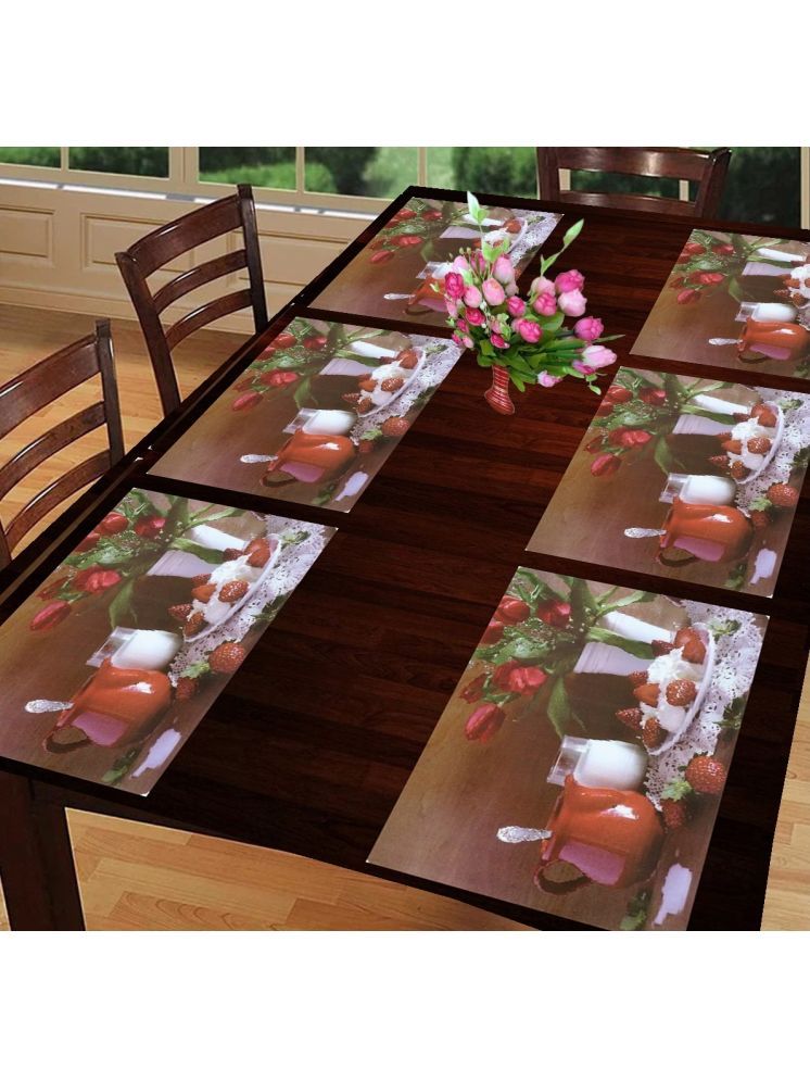     			Revexo PVC Solid Rectangle Table Mats ( 40 cm x 30 cm ) Pack of 1 - Multi