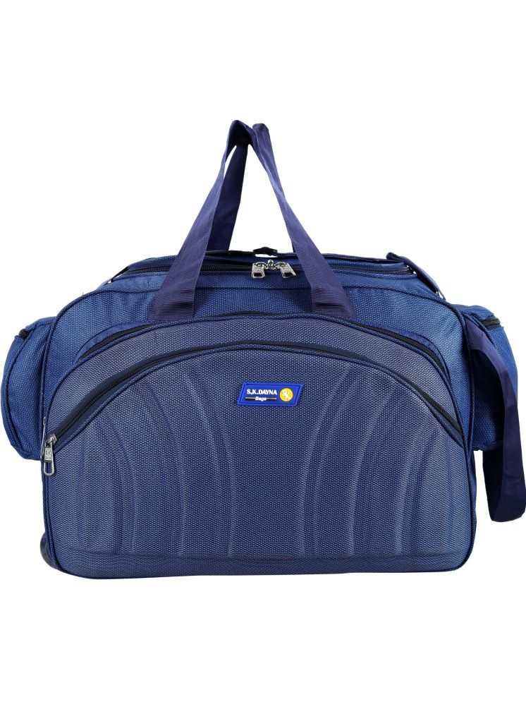     			S.K.DAYNA 40 Ltrs Blue Polyester Duffle Bag