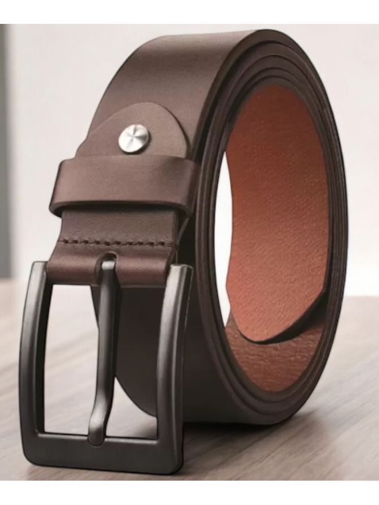     			SUNSHOPPING - Brown 100% Leather Men's Formal Belt ( Pack of 1 )