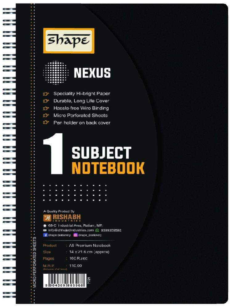     			Shape - Ruled Wire Bound Notebooks ( Pack of 2 )